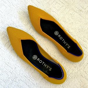 Rothy’s - yellow pointed flats